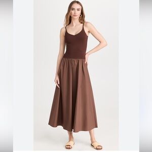 Pixie Market Chocolate Maxi Dress
